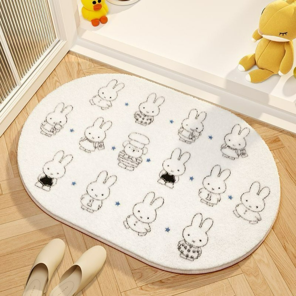 Home Edit Bathroom - Mata podłogowa z motywem Miffy, miękka