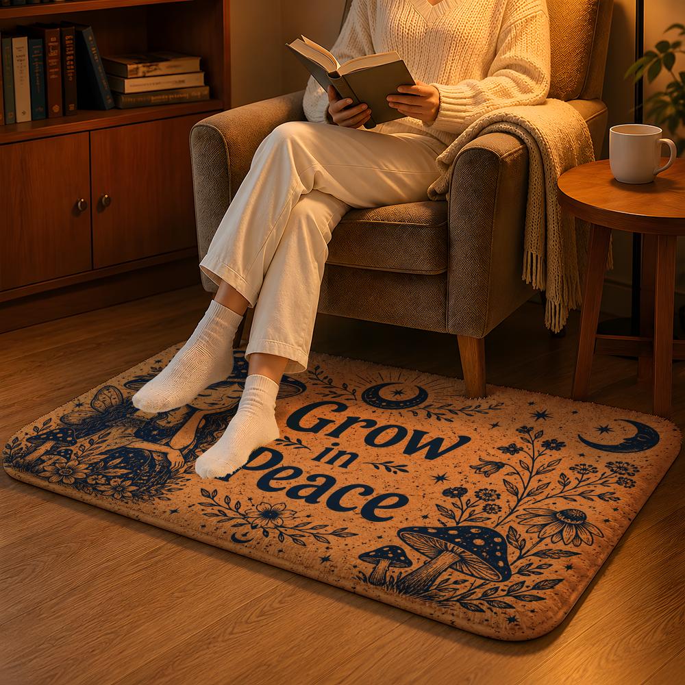 Home Goods Bathroom Rugs - Miękka flanelowa mata podłogowa Celestial Good