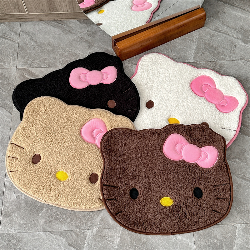 Home Goods Bathroom Rugs - Anime Hello Kitty Pluszowy Dywanik Miękka