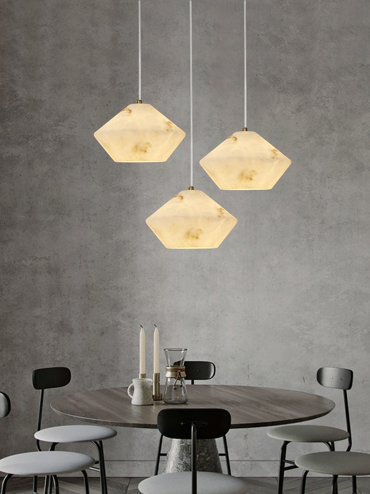 Home Of The Year Bathroom - Nowoczesna lampa wisząca z naturalnego kamienia,