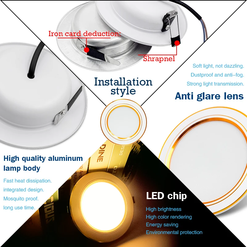 10szt/lot Led Downlight AC 220 – Home Of The Year Bathroom recenzja i cena