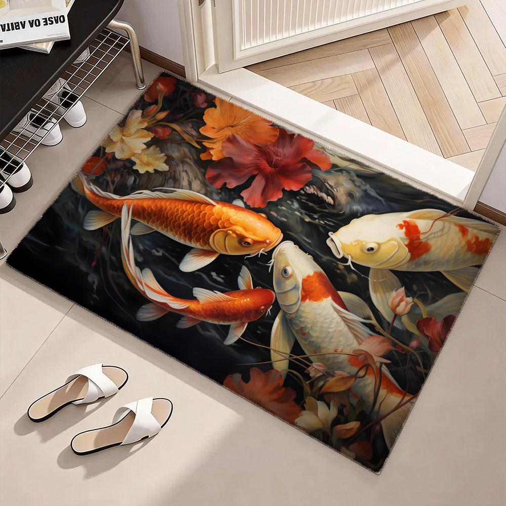 Mata podłogowa z motywem ryb k – Home Goods Bathroom Rugs recenzja i cena