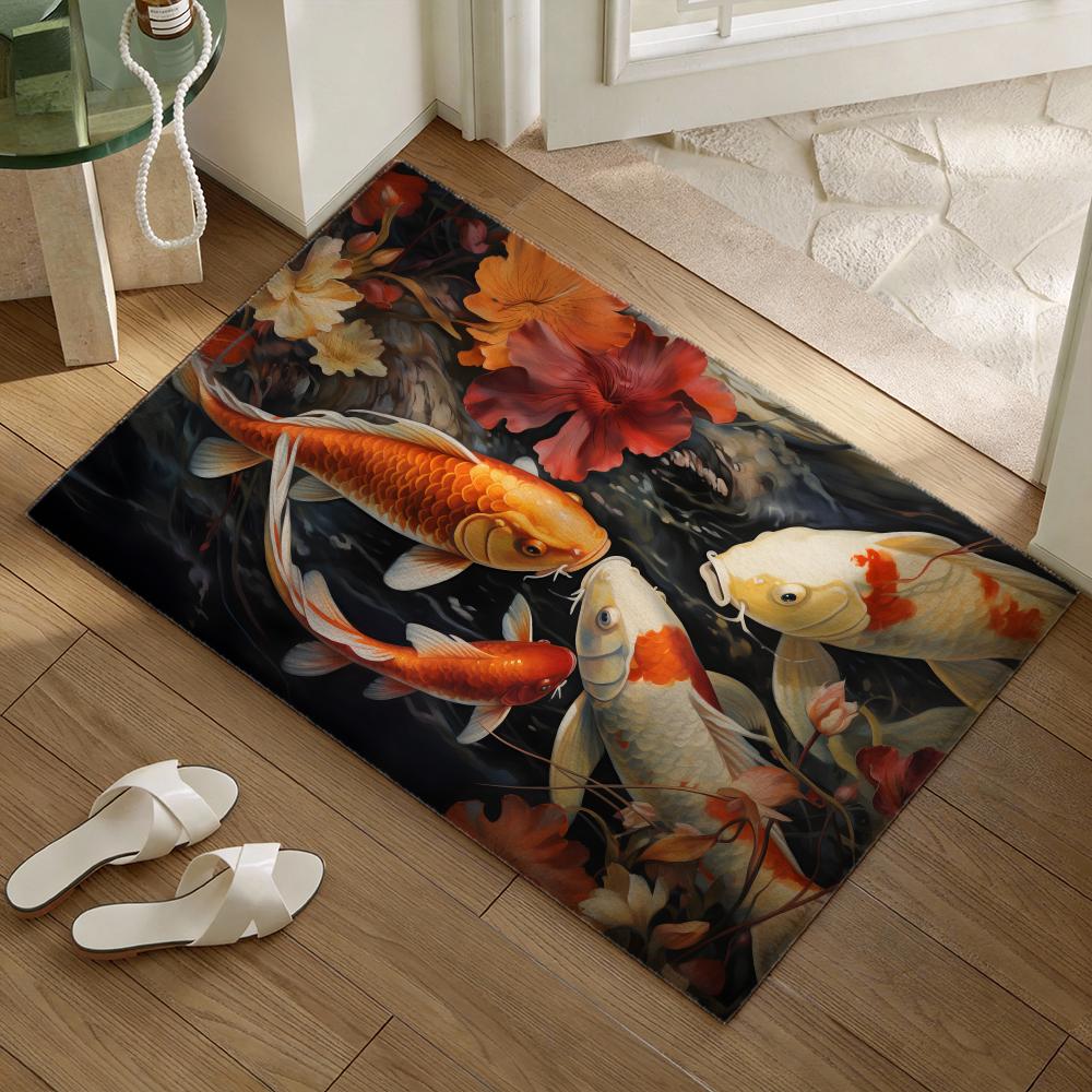 Mata podłogowa z motywem ryb k – Home Goods Bathroom Rugs recenzja i cena