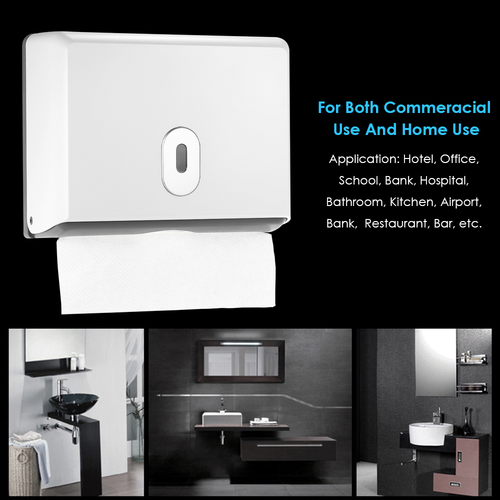 Materiał ABS Prostokątny ścien – Home Bathroom Paper Towel Dispenser recenzja i cena