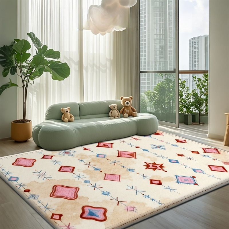 Pastelowy dywan w tęczowe pask – Home Goods Bathroom Rugs recenzja i cena