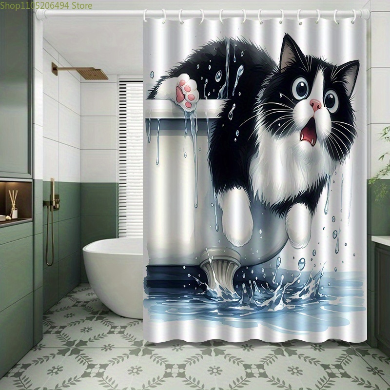 Zabawny kot skaczący z wanny n – Home Bathroom Design Ideas recenzja i cena