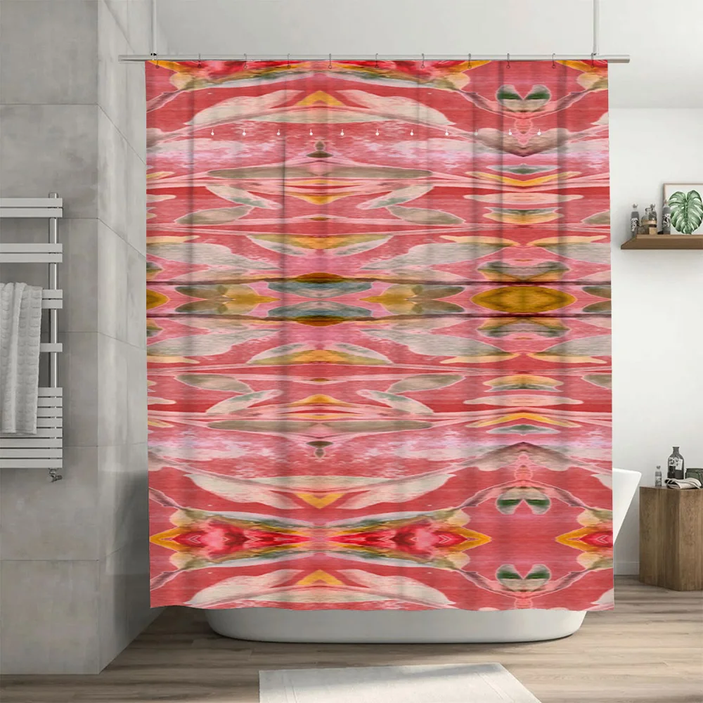 Abstrakcyjna akwarelowa zasłon – Home Bathroom Design Ideas recenzja i cena