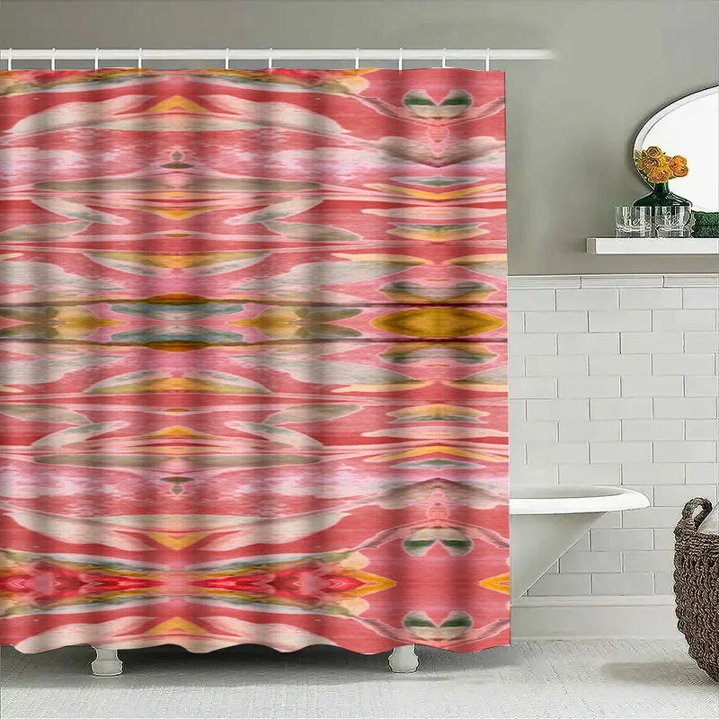 Abstrakcyjna akwarelowa zasłon – Home Bathroom Design Ideas recenzja i cena