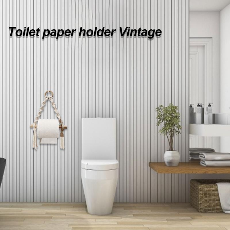 Ręcznie tkany drewniany uchwyt – Home Bathroom Paper Towel Dispenser recenzja i cena
