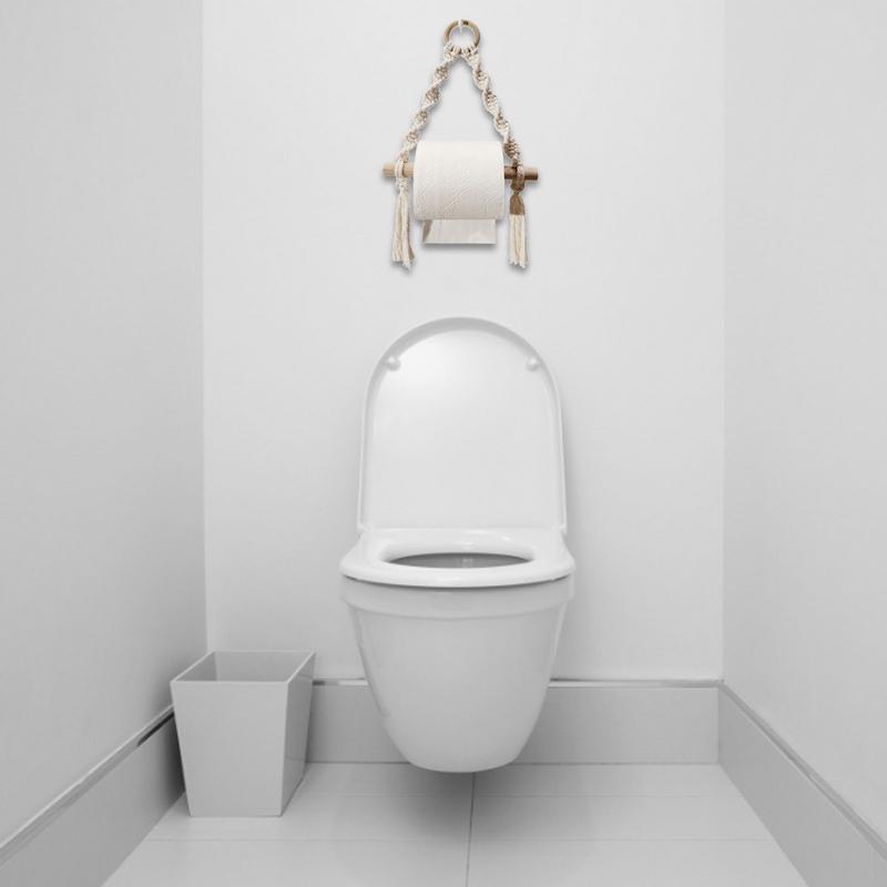 Ręcznie tkany drewniany uchwyt – Home Bathroom Paper Towel Dispenser recenzja i cena