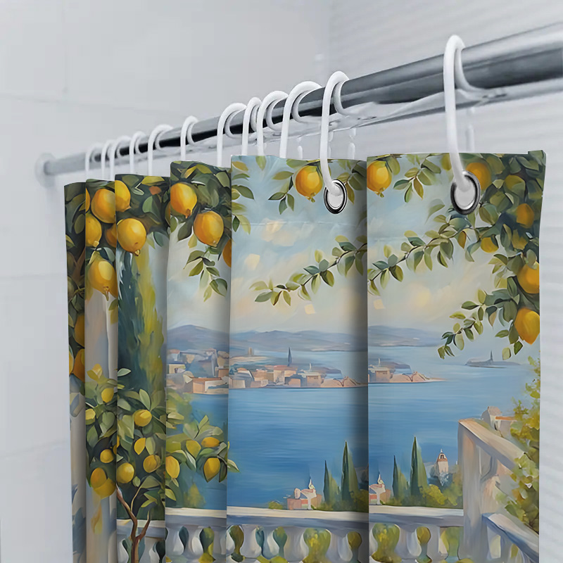 Zasłona prysznicowa z motywem  – Home Bathroom Design Ideas recenzja i cena