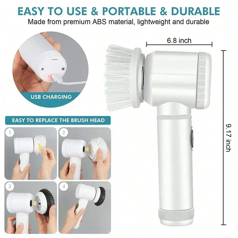 Bezprzewodowa elektryczna szor – Home Bathroom Cleaning Machine recenzja i cena