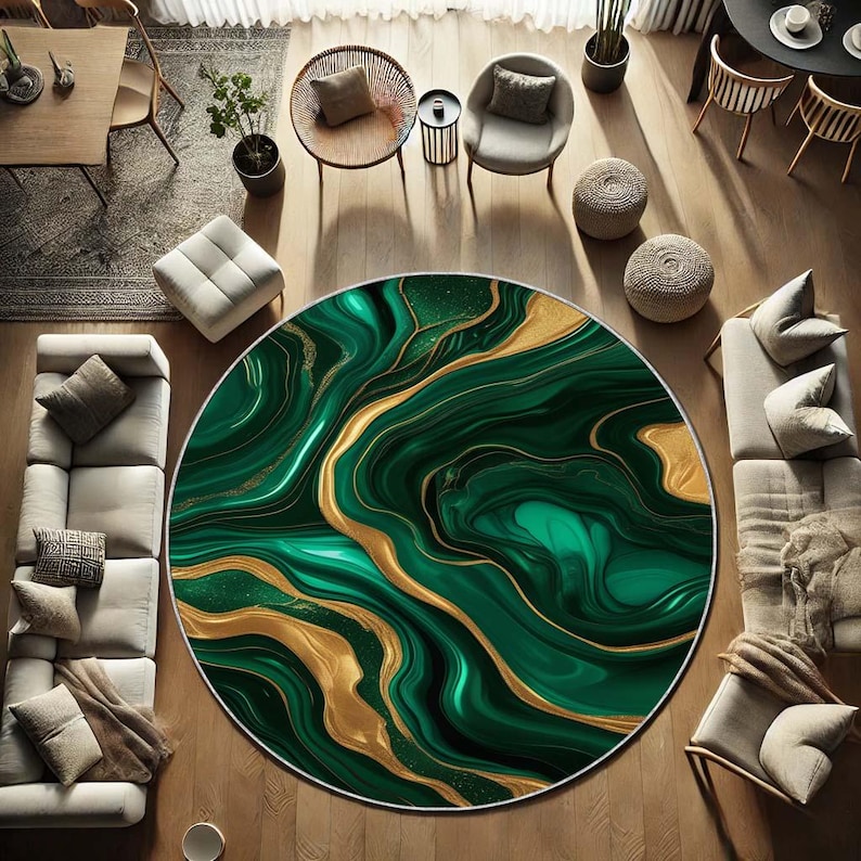 Okrągły dywan z motywem szmara – Home Bathroom Design Ideas recenzja i cena