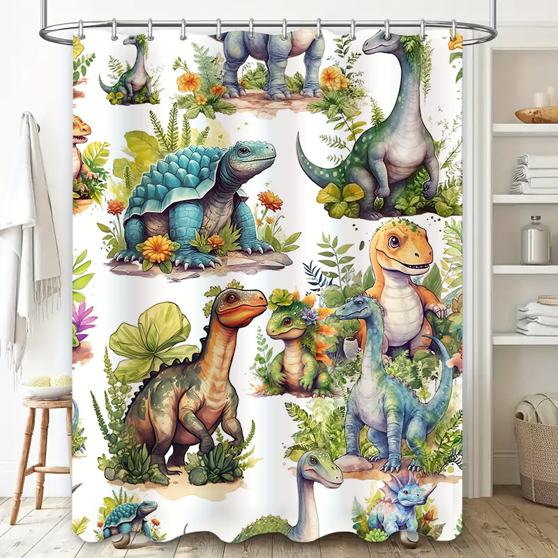 Kolorowa zasłona prysznicowa z – Home Bathroom Design Ideas recenzja i cena