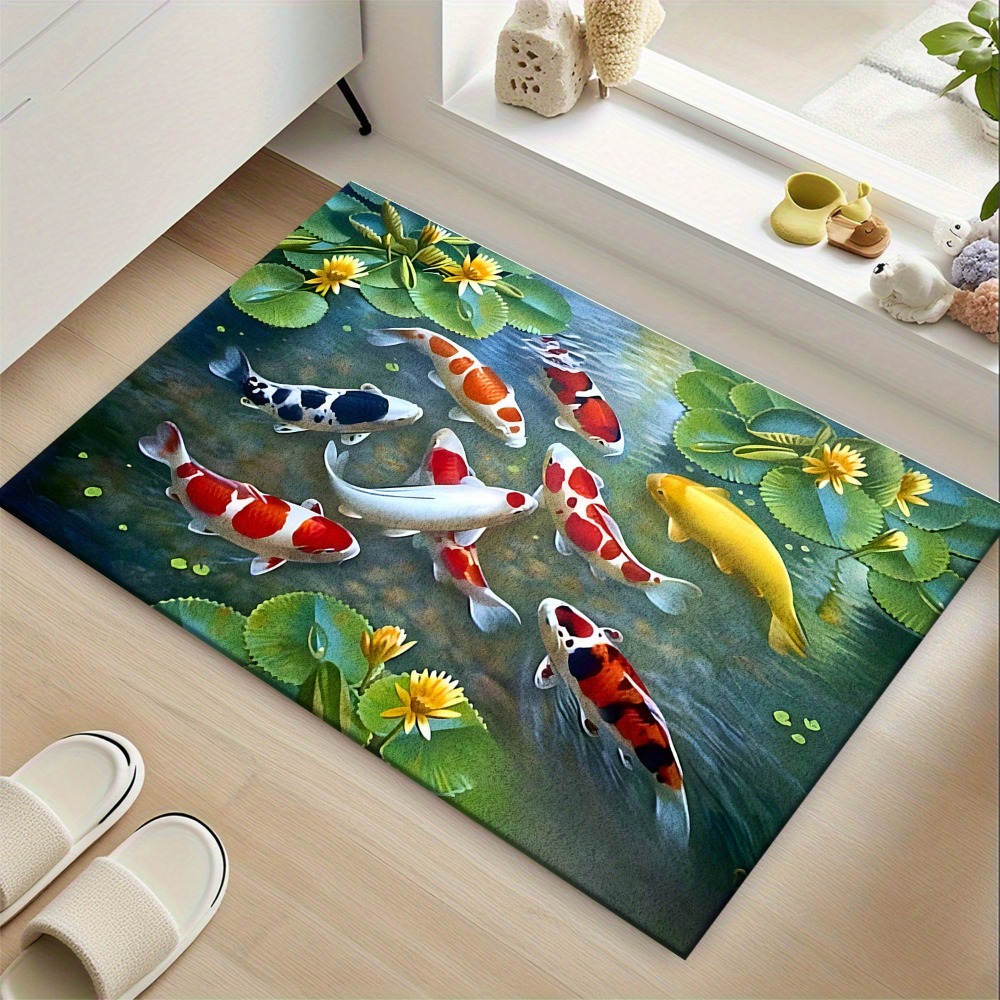 Koberec z motywem żywych ryb K – Home Bathroom Design Ideas recenzja i cena