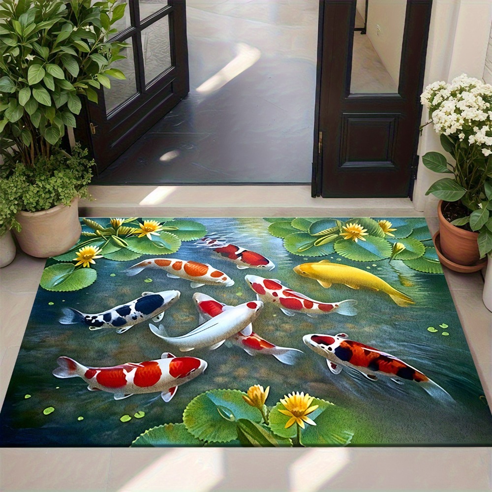 Koberec z motywem żywych ryb K – Home Bathroom Design Ideas recenzja i cena