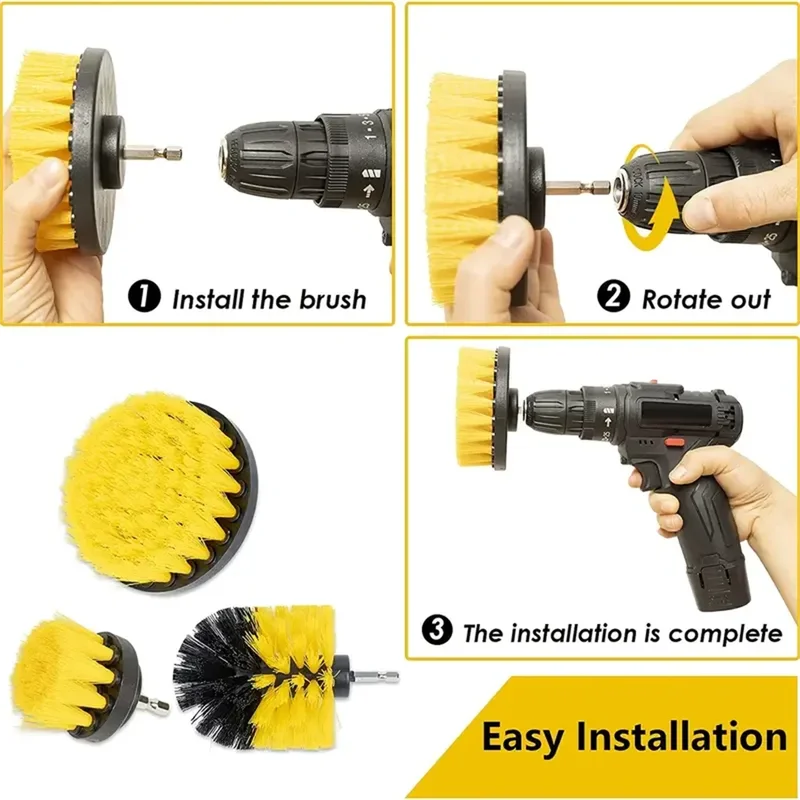 Zestaw szczotek do wiertarki 3 – Home Bathroom Cleaning Machine recenzja i cena