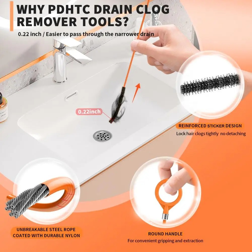Hak do czyszczenia odpływów z  – Home Bathroom Cleaner recenzja i cena