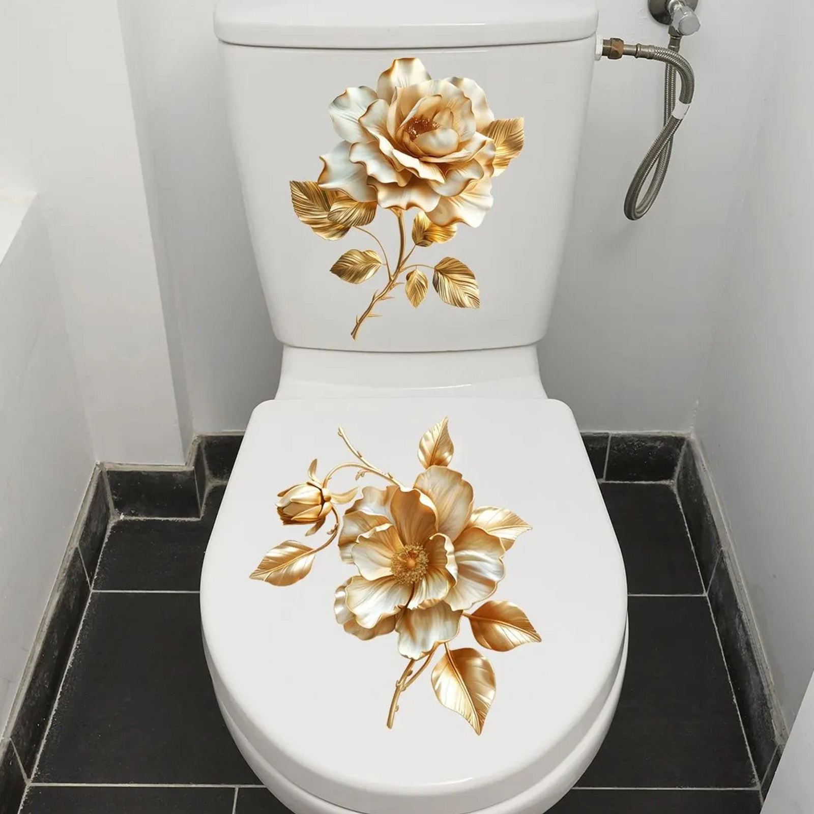2 szt. kwiatowych naklejek na  – Home Of The Year Bathroom recenzja i cena