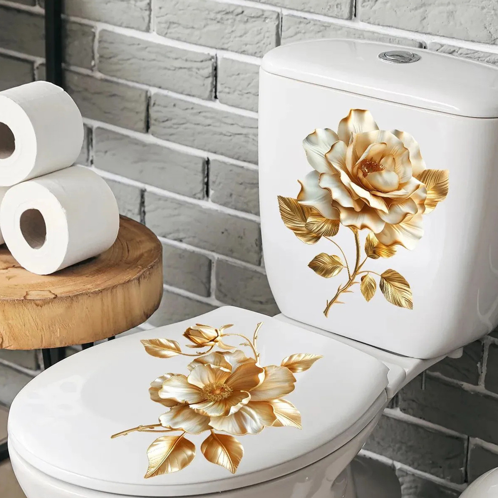 2 szt. kwiatowych naklejek na  – Home Of The Year Bathroom recenzja i cena
