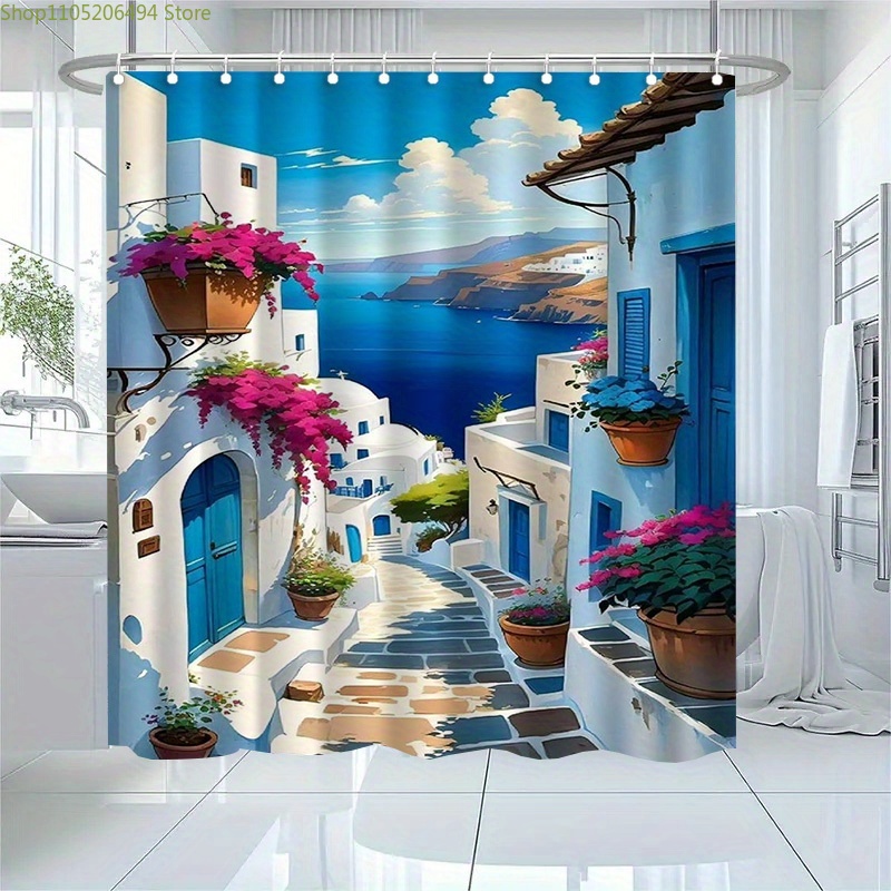 Zasłona prysznicowa Santorini, – Home Bathroom Design Ideas recenzja i cena